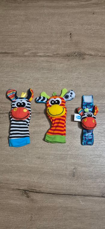Hochet safari pieds et poignet