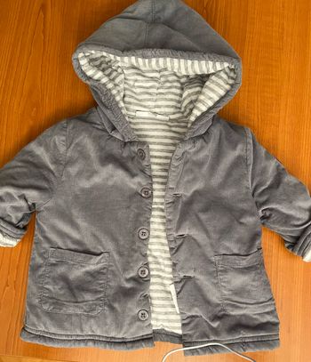 Manteau gris clair cadet rousselle 12 mois