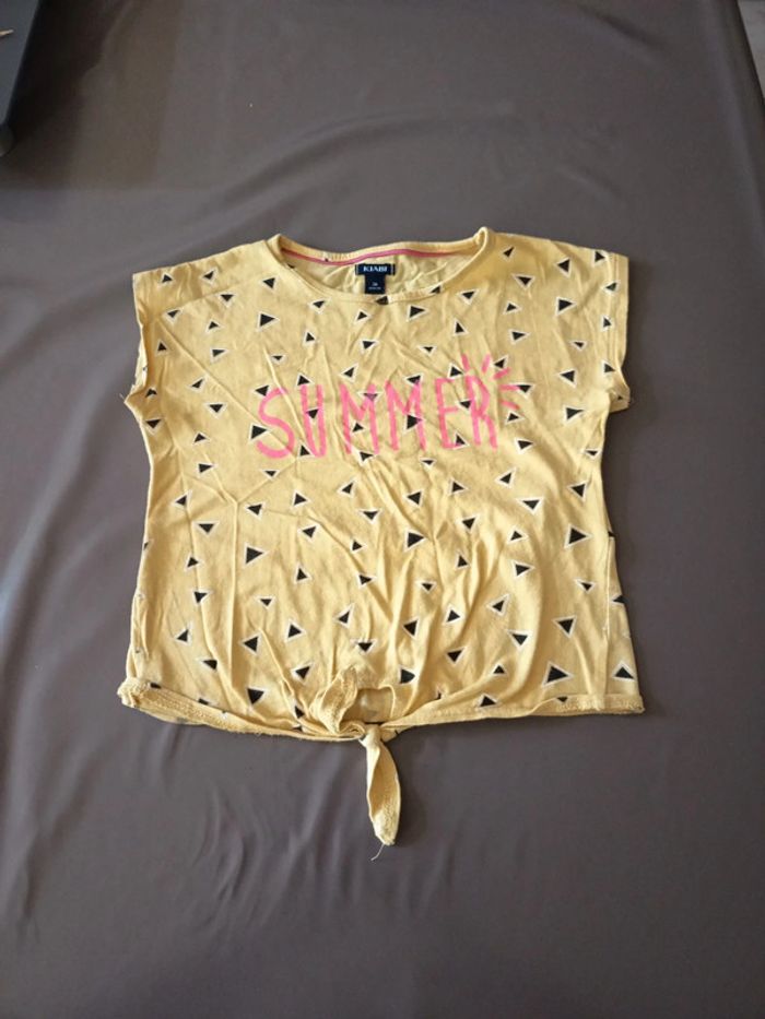 Tee shirt jaune noir Summer