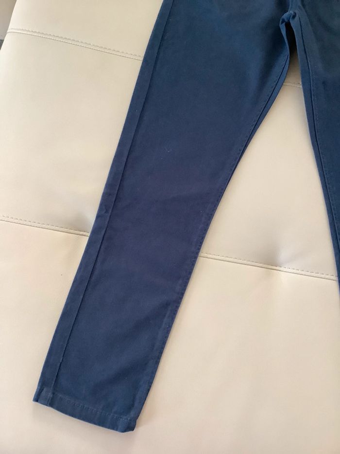 Jean bleu marine Régular 10 ans taille réglable - photo numéro 3