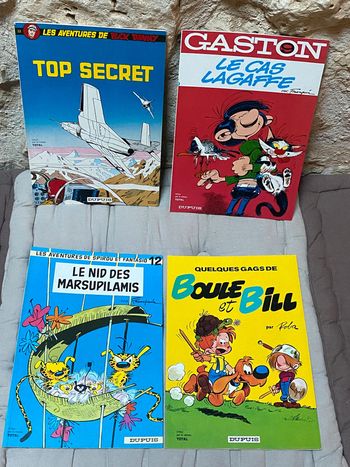 Lot de 4 BDs souples Dupuis - Total 1972
