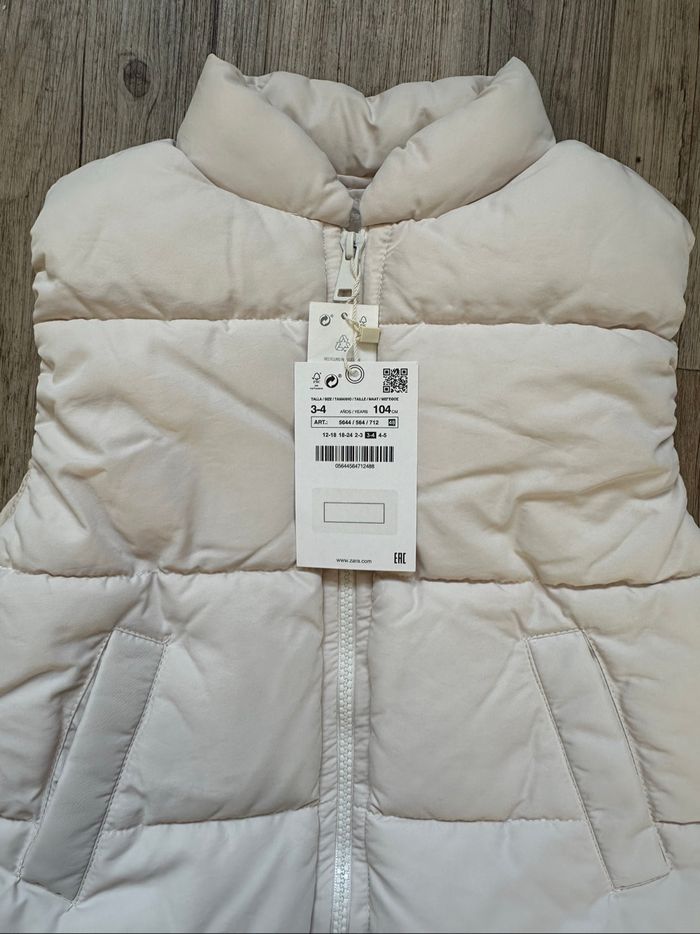 Doudoune crème sans manche 3/4 ans h&m - photo numéro 3