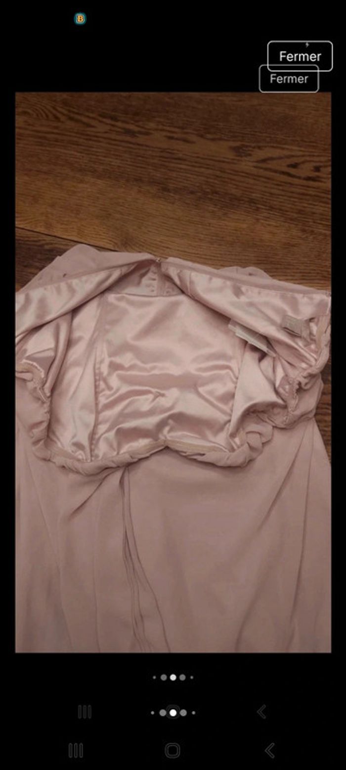 Magnifique Robe de soirée rose H&M eur48 neuve - photo numéro 10