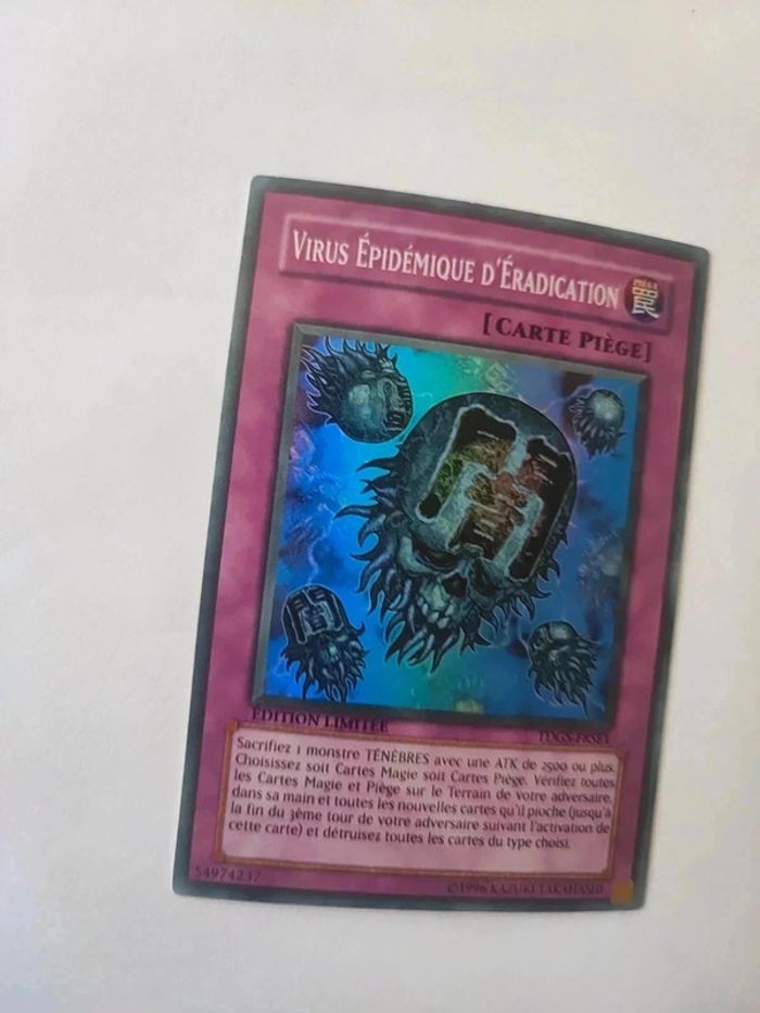 Carte Yu-Gi-Oh! Virus épidémique d'éradication édition limitée tdgs-frse1 - photo numéro 5