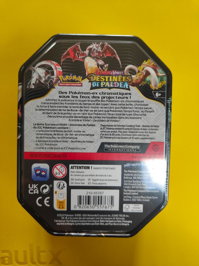 Pokebox Dracaufeu pokémon destinées de paldea ev4.5 - photo numéro 2