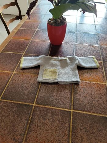 Gilet boutonné tricot