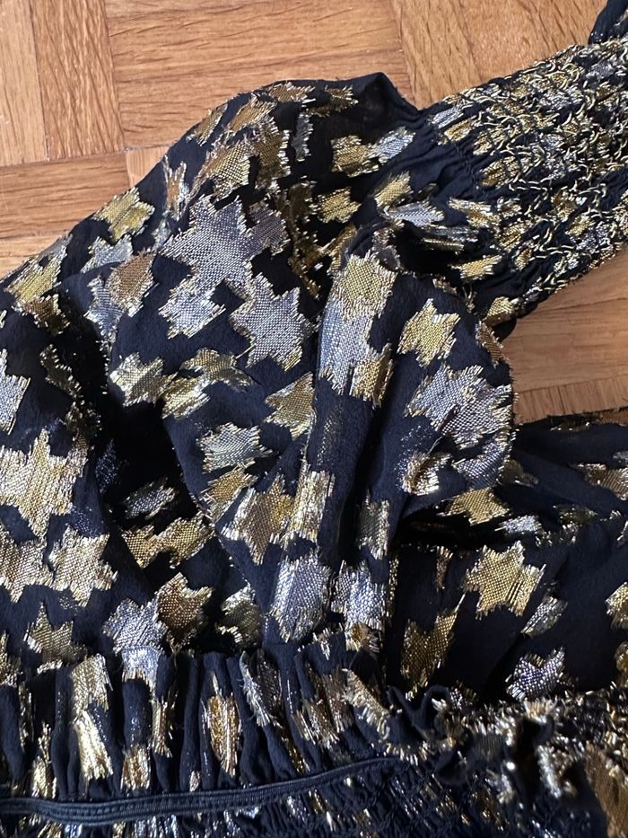 Robe Michael Kors noire, dorée et argentée taille 36 - photo numéro 5