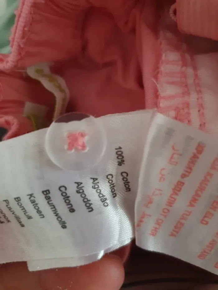 Pantalon leger rose chino vertbaudet taille 4 ans - photo numéro 5