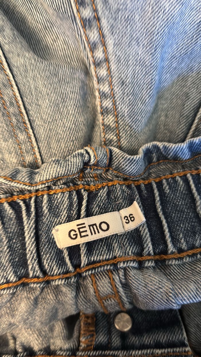 Short en jean taille haute Gémo T36 - photo numéro 3