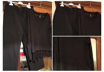 Ensemble noir pantalon et tee-shirts noir