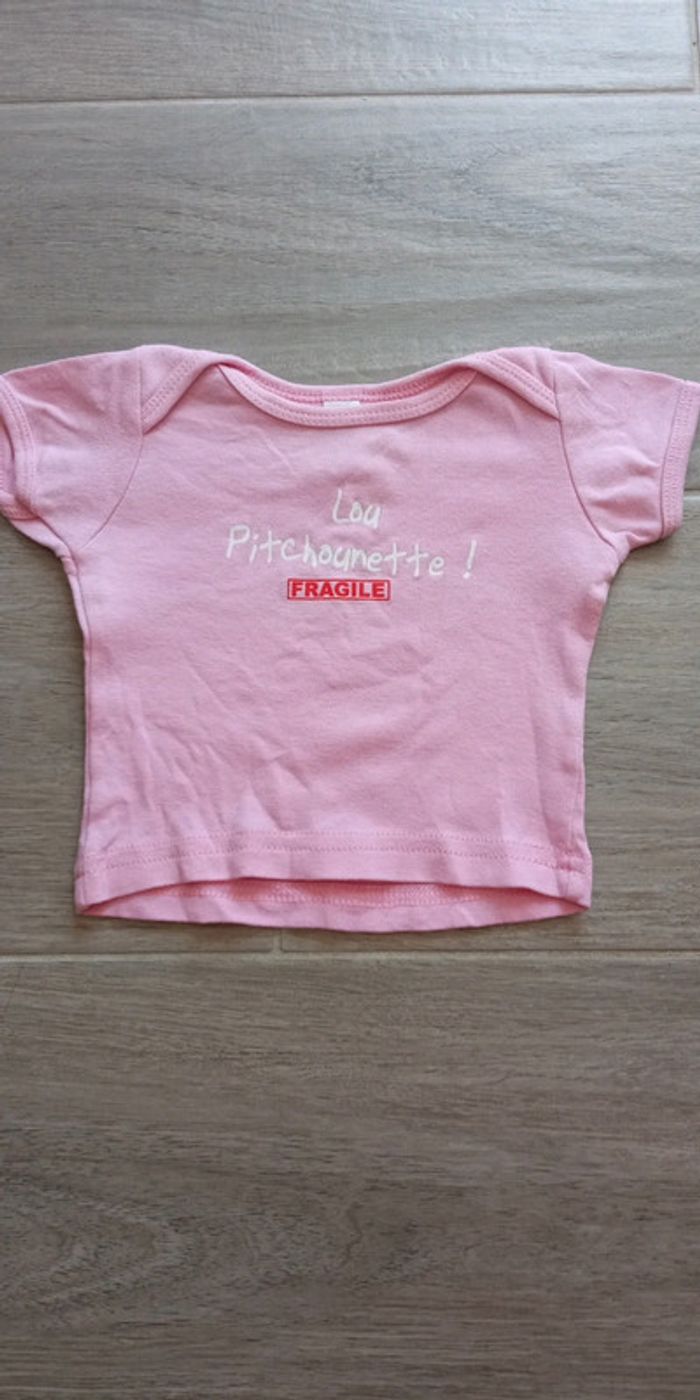 T-shirt manches courtes 3-6 mois