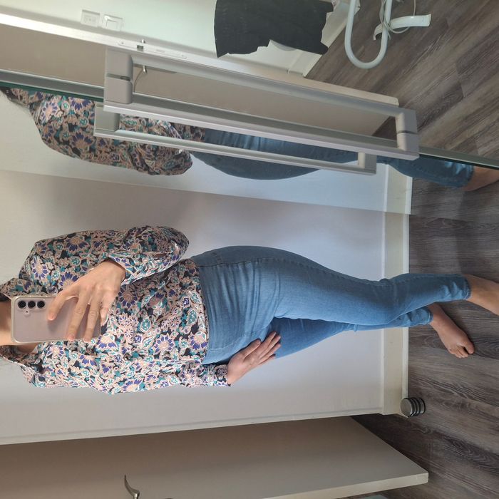 Chemise à motif floral multicolore pour femme - à maches longues - Taille S - NEUF - photo numéro 3