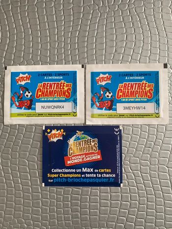 Cartes Pitch La rentrée des Champions