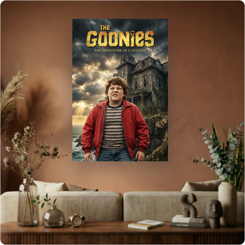 Affiche "The Goonies" film culte aventure vintage poster cinéma déco murale A3 Sans cadre