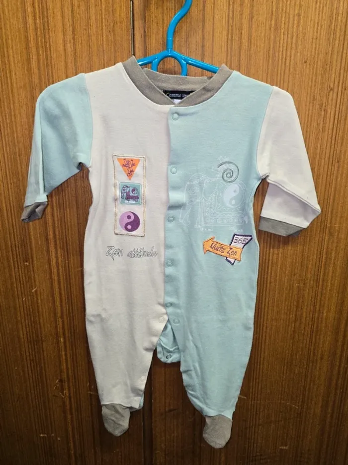 Pyjama bébé mixte – Zen attitude – manches longues
