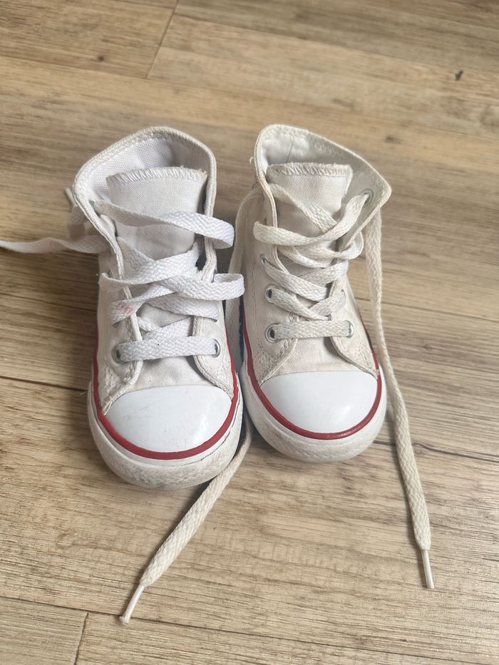 Converse haute blanche taille 23 - photo numéro 5