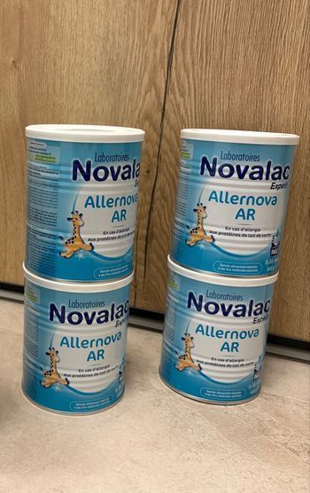Lot de 6 boîtes de lait Novalac Allernova AR