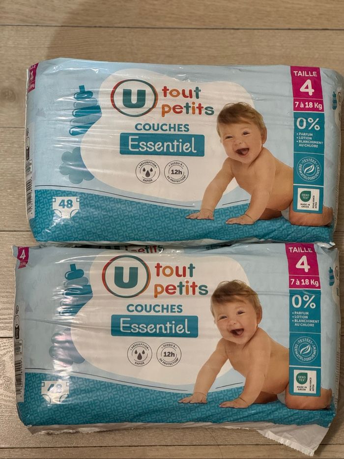 Couches Super U essentiel T4 (de 7 à 18kg)
