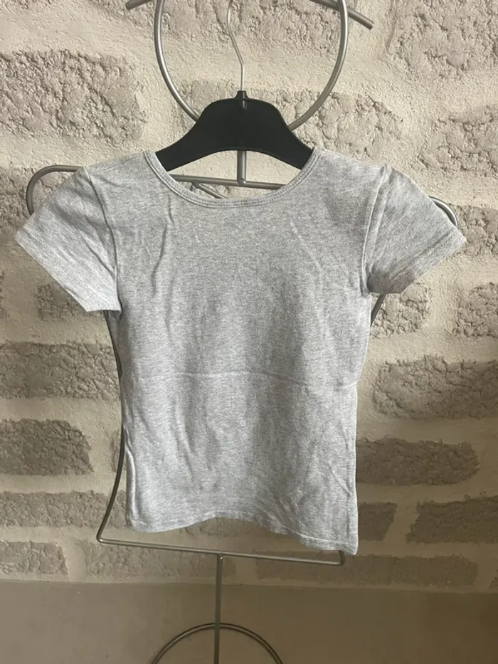 Tee shirt fille 6 ans lapin gris zeeman - photo numéro 2