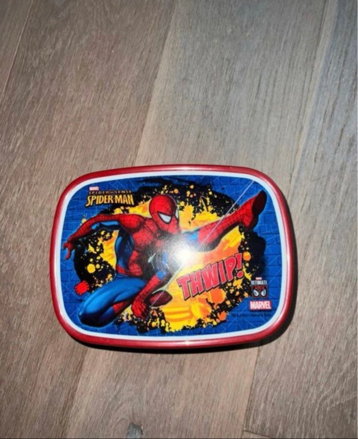 Boîte à goûter spider man rouge et bleu - photo numéro 2
