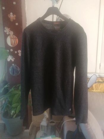 🌸Pull noir laine chinée oversize Taille 38 "Jack and Jones" Neuf 🌸