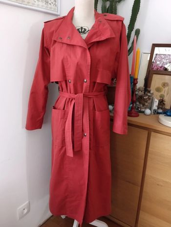 Magnifique Trench vintage couleur brique