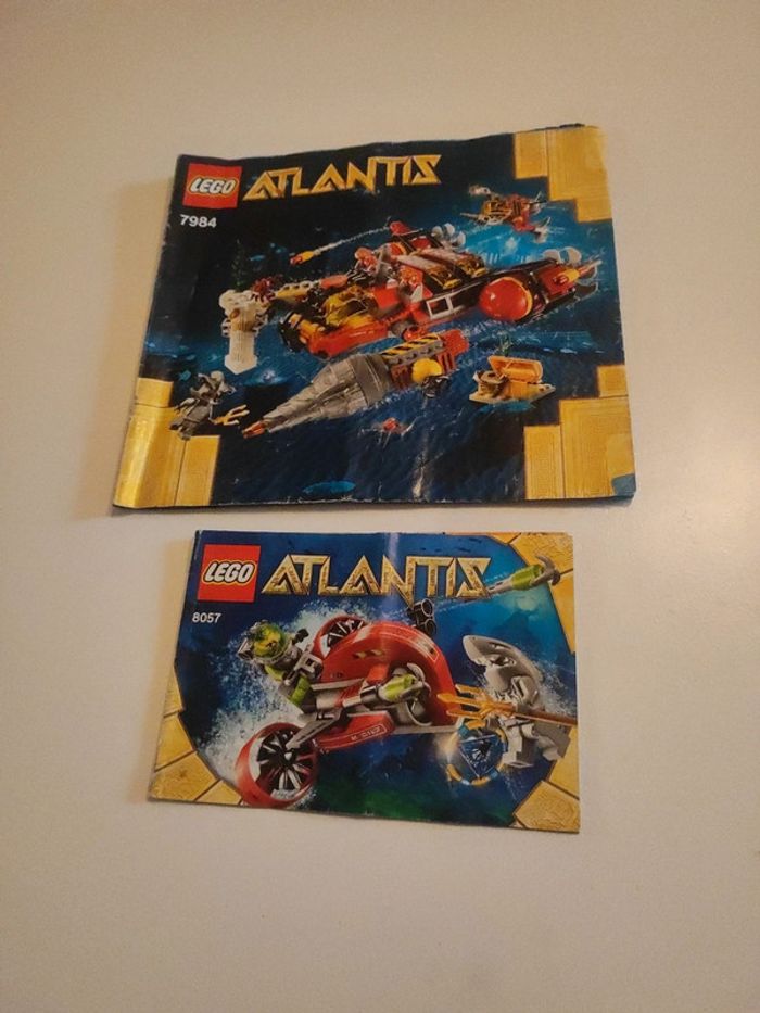 Lot de 2 notices Lego Atlantis