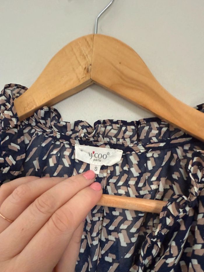 Blouse fluide noir et blanc Ycoo - photo numéro 5