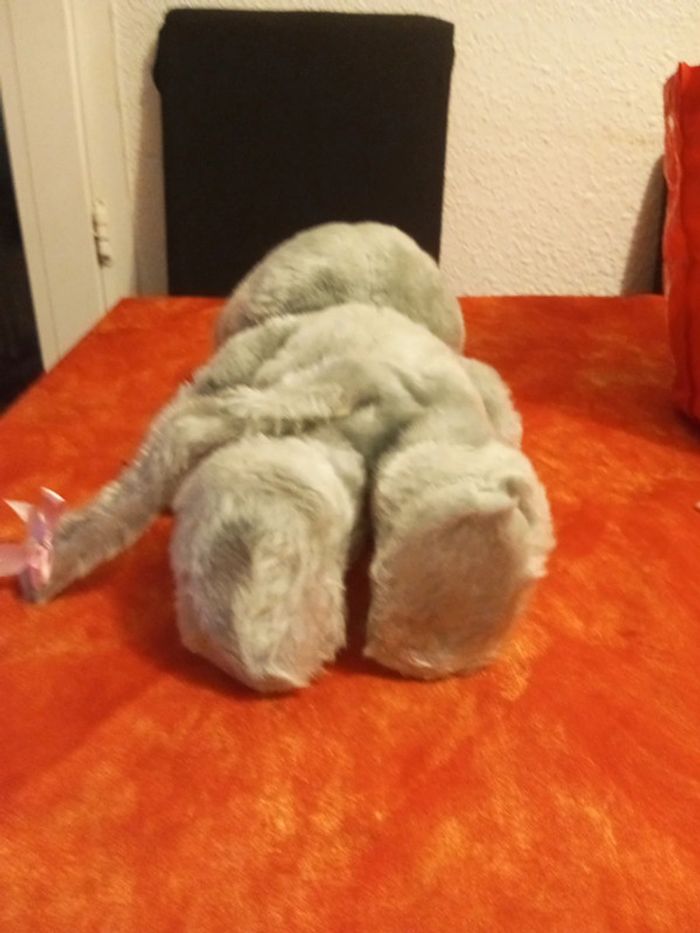 Souris vintage tenant fleur vintage - photo numéro 6