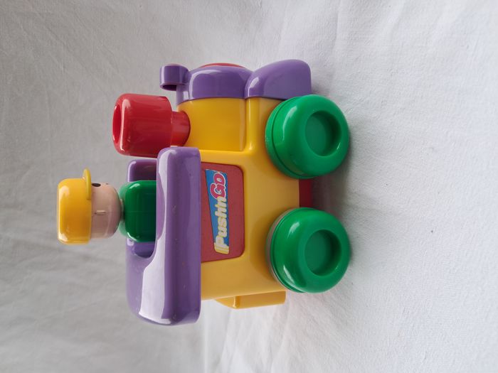 Lot de 3 train locomotive tomy push'n go vintage - photo numéro 5