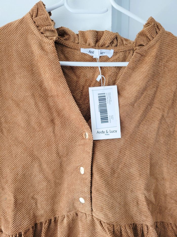 Robe courte camel femme – Betty London - Taille S - photo numéro 2