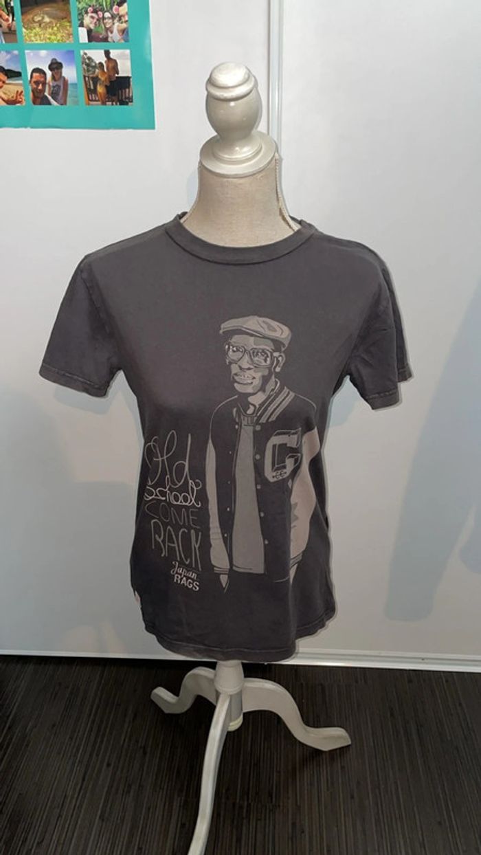 T-shirt Japan Rags gris foncé – Style Old School
