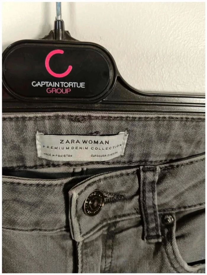 C20 jeans gris Zara 34 - photo numéro 3
