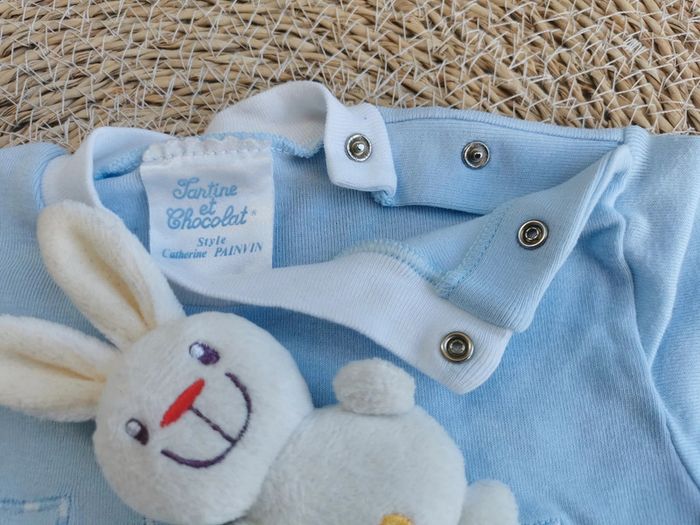 Tee-shirt 👣 manches courtes, garçon, tartine et chocolat, 6 mois - photo numéro 10