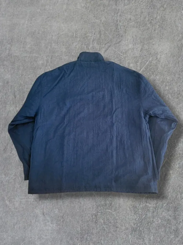 Veste / Track Jacket Reebok vintage bleue marine logo brodé 100% coton - XL - photo numéro 2