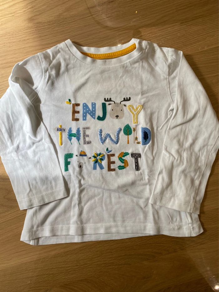 Ensemble pantalon + t-shirt 24 mois mots d’enfants - photo numéro 5