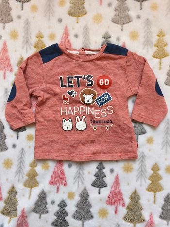 T-shirt à manches chien et chat