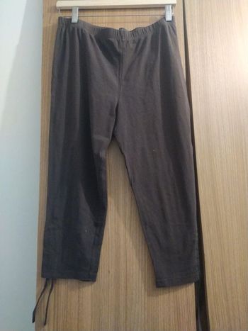 Legging court marron