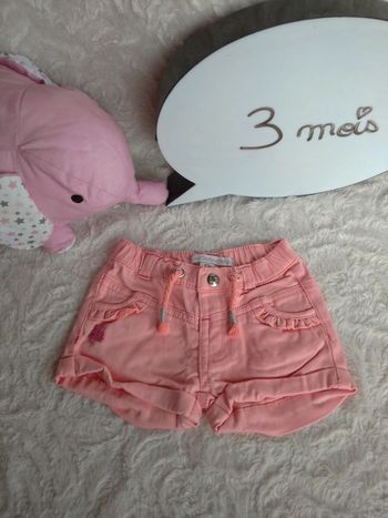 Short Fille 3 mois Lulu castagnette Gémo