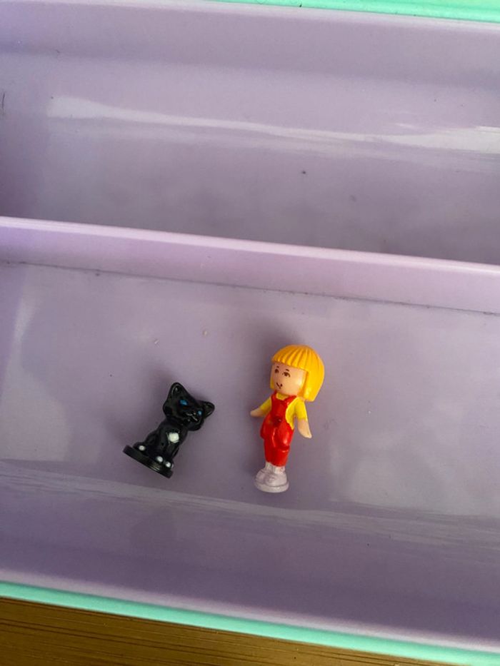 Trousse façon plumier polly pocket + accessoires - photo numéro 6