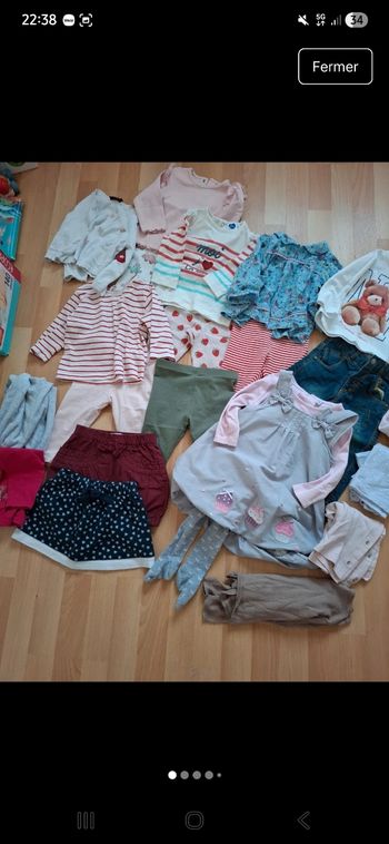 Lit bébé fille 12 mois printemps / mi-saison