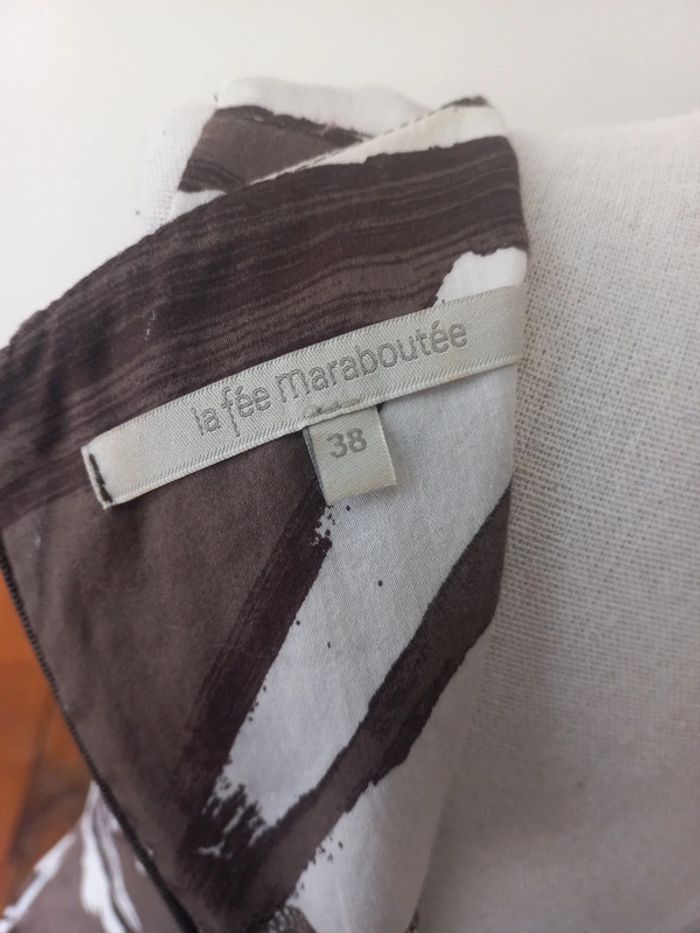 Robe marron motif blanc - photo numéro 8
