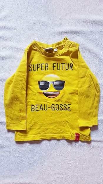 T-shirt emoji 24 mois