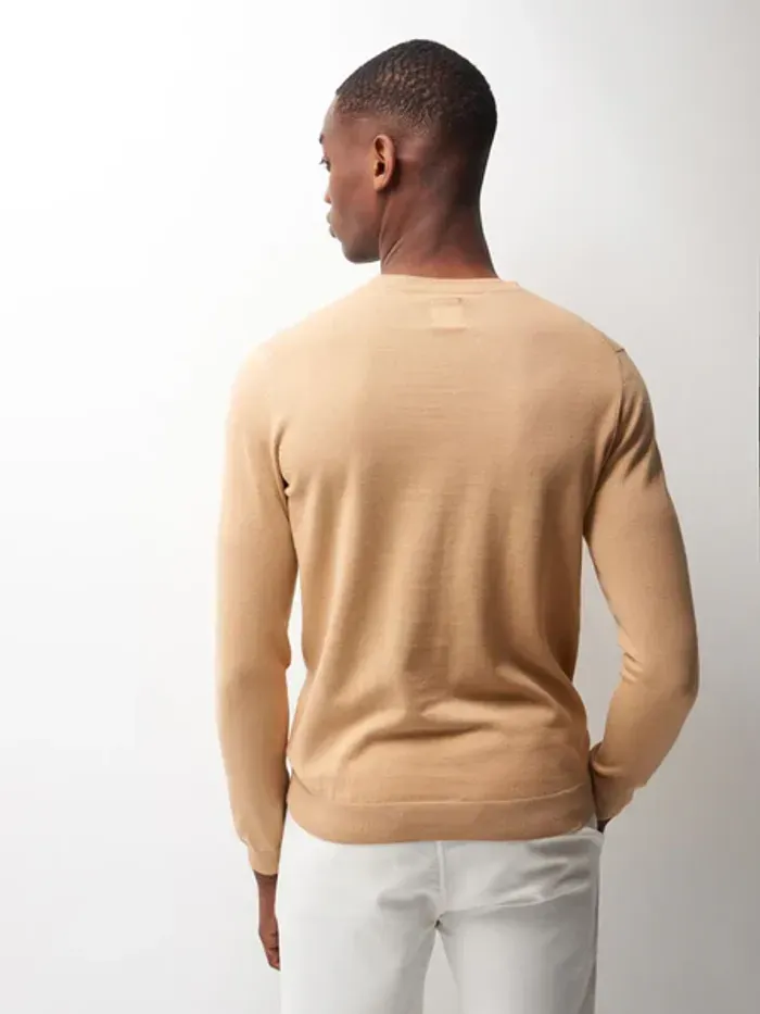 Pull Devred 1902 Beige Homme Taille S Neuf - photo numéro 2