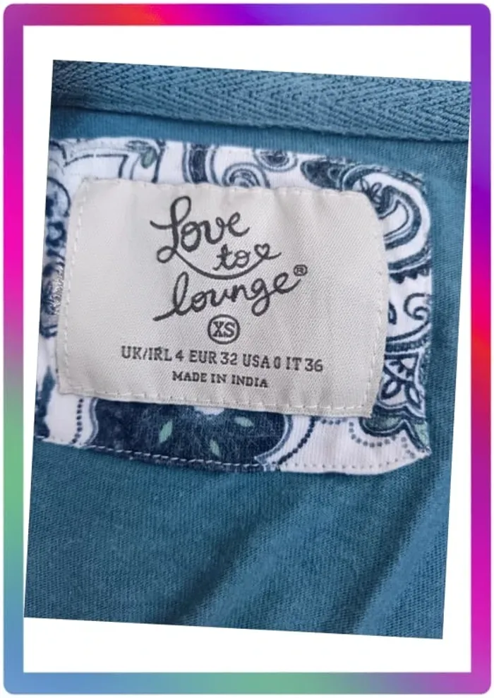 Blouse manches mi-longues XS/14 ans Love to lounge - photo numéro 2