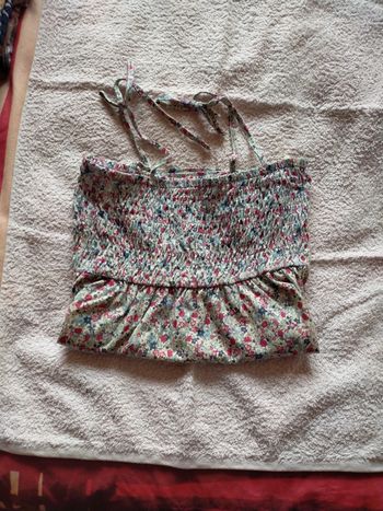 Bustier à fronces liberty
