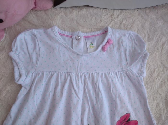 Robe courte ou tunique longue Fille 18/24 mois Minnie Mouse Disney Baby 100% coton - photo numéro 2