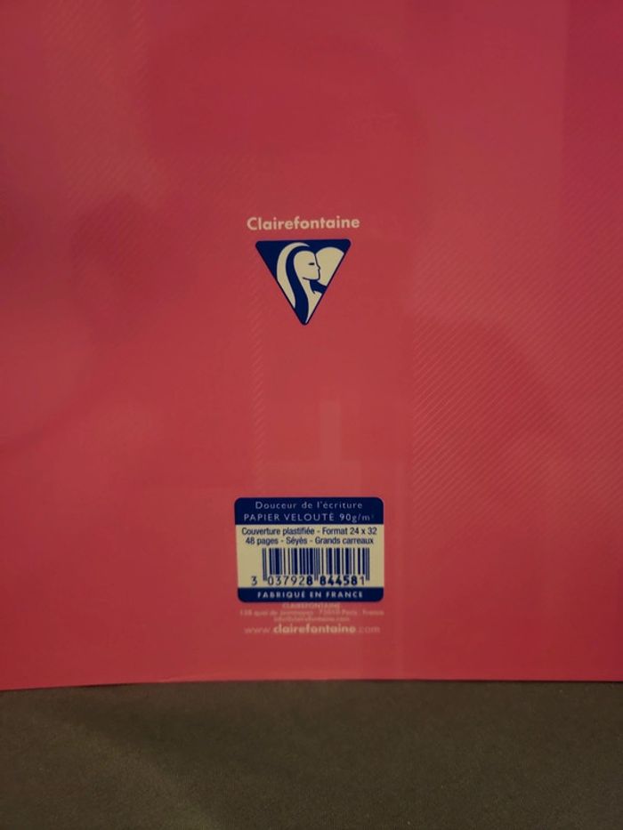 Lot 2 cahier 24x32 48 pages clairefontaine - photo numéro 3