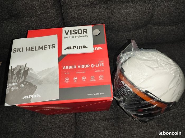 Casque de ski snowboard Alpina arber visor mixte NEUF taille 51/55cm - photo numéro 2