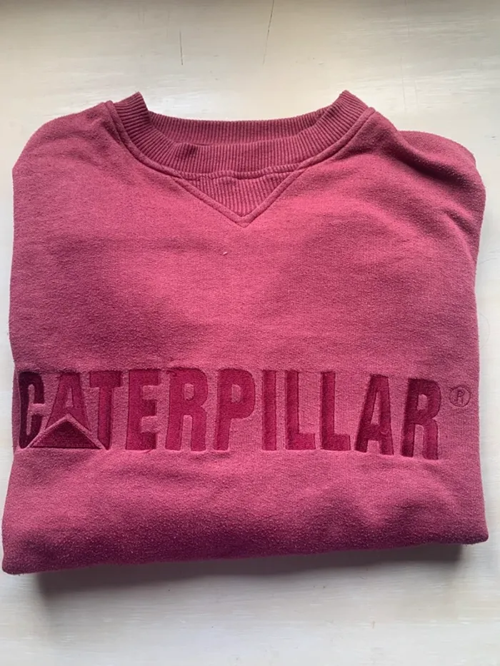 Sweat-shirt, rouge, XS caterpillar